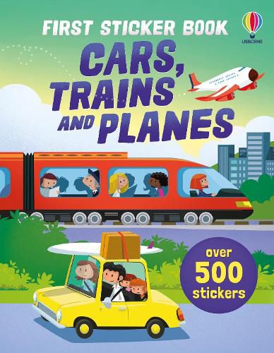 Cover image for First Sticker Book Cars, Trains and Planes