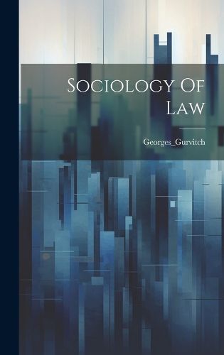 Cover image for Sociology Of Law