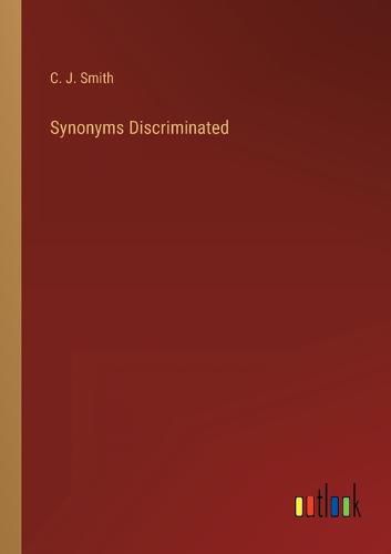 Cover image for Synonyms Discriminated