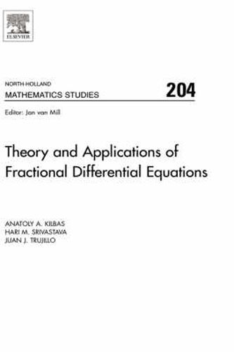 Cover image for Theory and Applications of Fractional Differential Equations