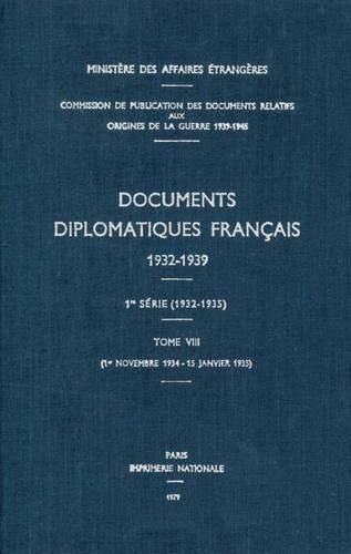 Cover image for Documents Diplomatiques Francais: 1934 - Tome III (1er Novembre 1934 - 15 Janvier 1935)