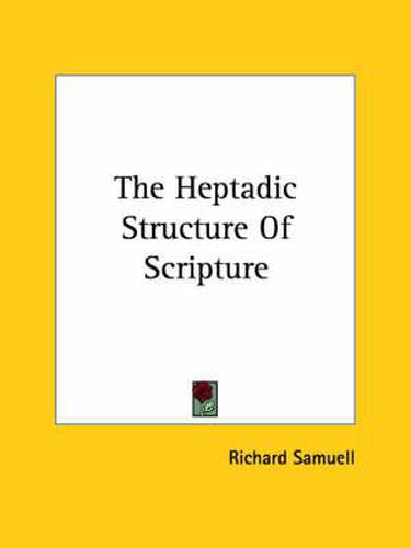 Cover image for The Heptadic Structure of Scripture