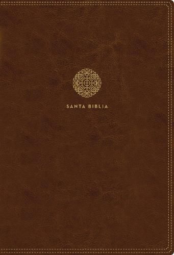 Cover image for Rvr60 Santa Biblia Letra Supergigante, Leathersoft, Cafe Con Indice Y Cierre