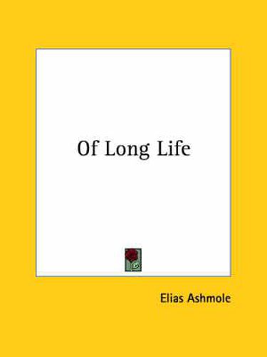 Cover image for Of Long Life