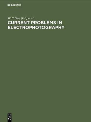 Cover image for Current problems in electrophotography