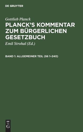 Cover image for Allgemeiner Teil ( 1-240)