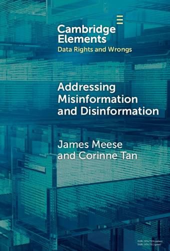 Cover image for Addressing Misinformation and Disinformation