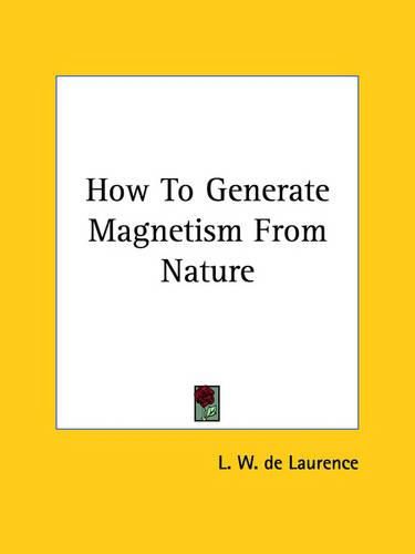 Cover image for How to Generate Magnetism from Nature