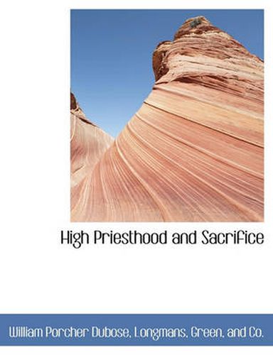 Cover image for High Priesthood and Sacrifice