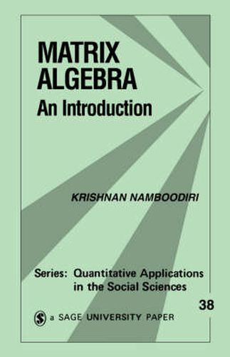 Cover image for Matrix Algebra: An Introduction