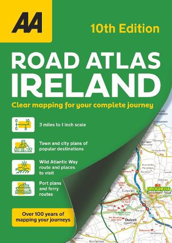 Cover image for AA Road Atlas Ireland