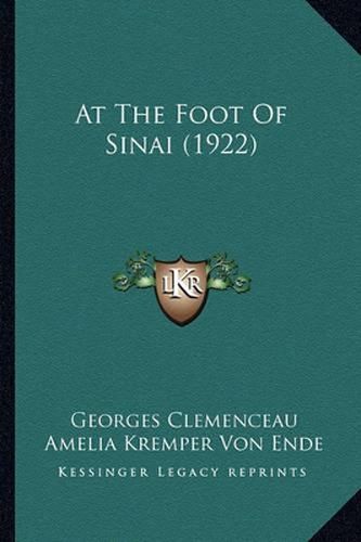 Cover image for At the Foot of Sinai (1922)