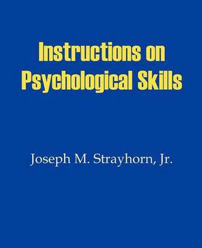 Cover image for Instructions on Psychological Skills