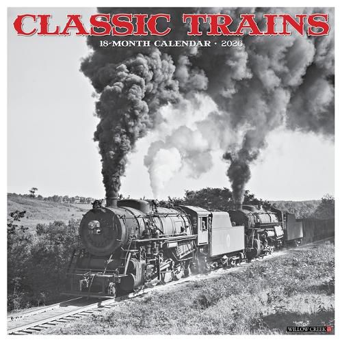 Cover image for Classic Trains 2026 12 X 12 Wall Calendar