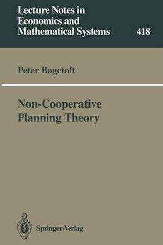 Cover image for Non-Cooperative Planning Theory