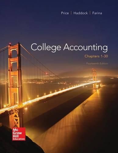 Cover image for College Accounting ( Chapters 1-30) with Connect Plus