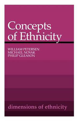 Concepts of Ethnicity