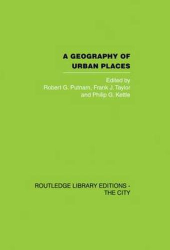 Cover image for A Geography of Urban Places