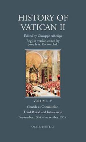 Cover image for History of Vatican II: English Version Edited by J.a. Komonchak