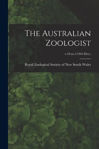 Cover image for The Australian Zoologist; v.10: no.1(1941: Dec.)