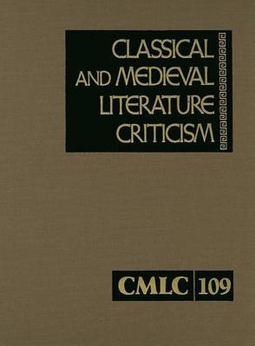 Cover image for Classical and Medieval Literature Criticism