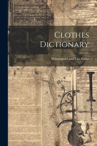 Cover image for Clothes Dictionary