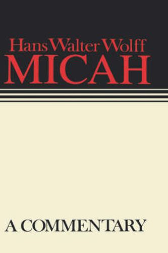 Micah: Continental Commentaries