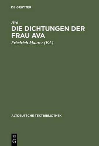 Cover image for Die Dichtungen der Frau Ava