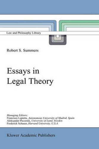 Cover image for Essays in Legal Theory