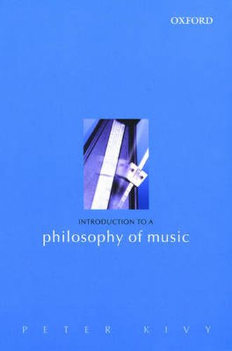 Cover image for Introduction to a Philosophy of Music
