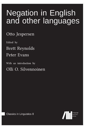 Cover image for Negation in English and other languages
