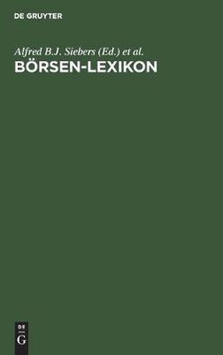 Cover image for Boersen-Lexikon