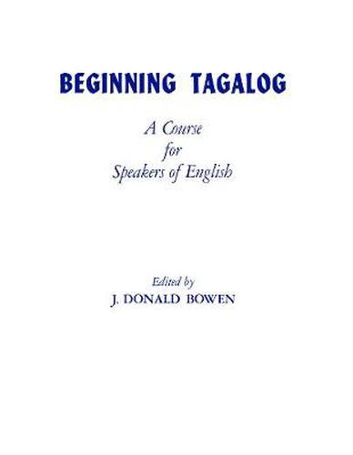 Cover image for Beginning Tagalog: A Course for Speakers of English