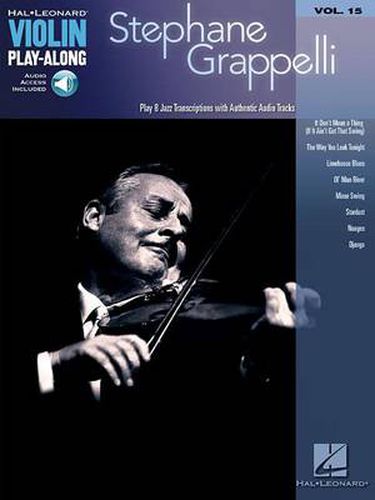 Cover image for Stephane Grappelli: Violin Play-Along Volume 15
