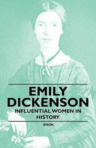 Cover image for Emily Dickenson - Influential Women in History