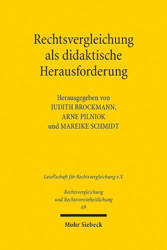 Cover image for Rechtsvergleichung als didaktische Herausforderung