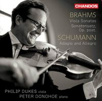 Cover image for Brahms: Viola Sonatas & Sonatensatz Op. Post. & Schumann: Adagio and Allegro 