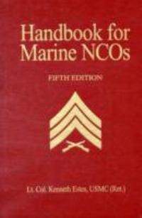 Cover image for Handbook for Marine NCO'S