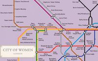 Cover image for City of Women London Tube Wall Map (A2, 16.5 x 23.4 Inches)