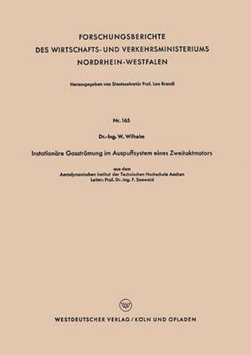 Cover image for Instationare Gasstroemung Im Auspuffsystem Eines Zweitaktmotors