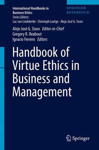 Cover image for Handbook of Virtue Ethics in Business and Management