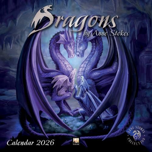 Cover image for Dragons by Anne Stokes Wall Calendar 2026 (Art Calendar)