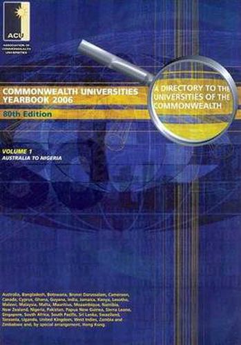 Commonwealth Universities Yearbook 2006: Two Volume Set, 80th Edition