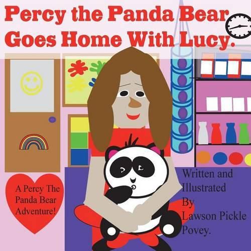 Percy the panda bear, goes home with Lucy.