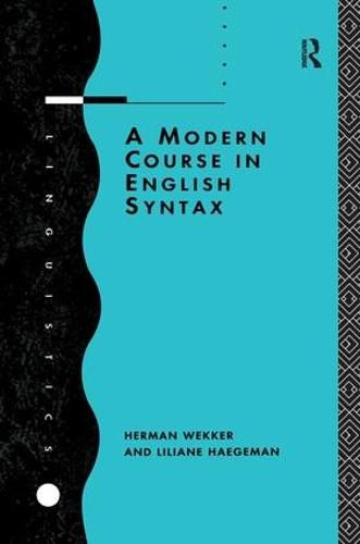 Cover image for A Modern Course in English Syntax