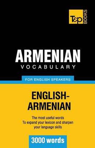 Cover image for Armenian vocabulary for English speakers - 3000 words