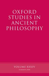 Cover image for Oxford Studies in Ancient Philosophy