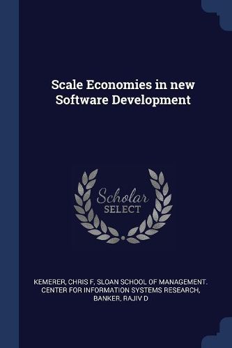 Cover image for Scale Economies in New Software Development