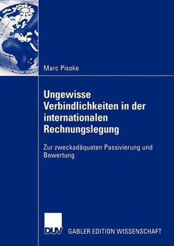 Cover image for Ungewisse Verbindlichkeiten in der Internationalen Rechnungslegung