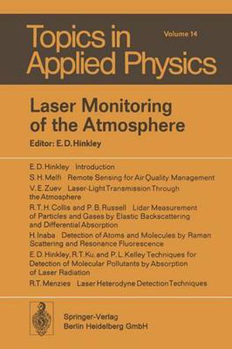 Cover image for Laser Monitoring of the Atmosphere